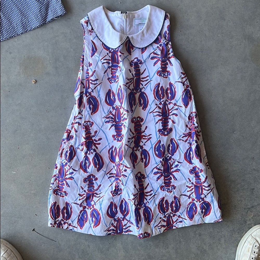 Collared lobster dress - girls size 6